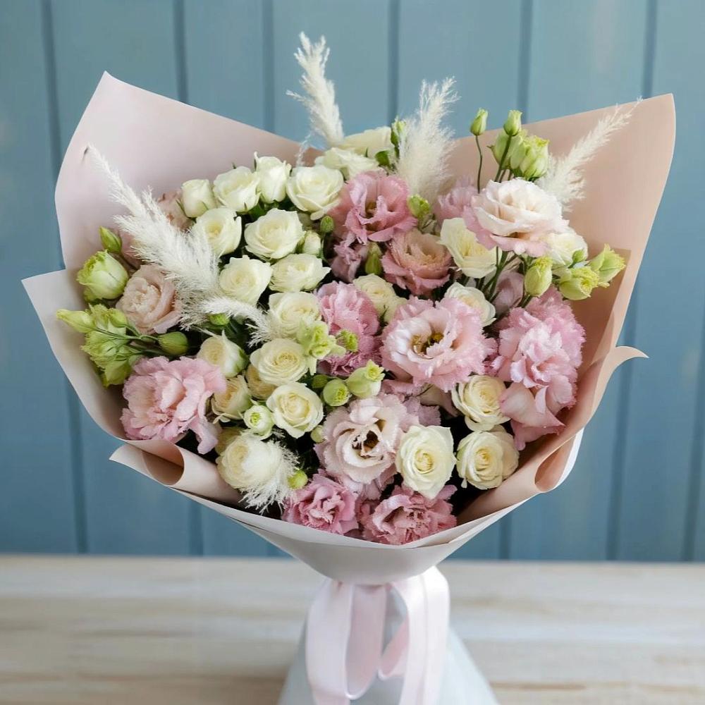 Букет цветов из: Альстромерии и Розы в Сокольниково