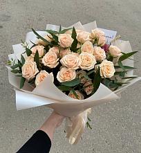 Букет Кремовые розы Латте в Сокольниково