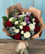 Букет цветов из:  Розы и Альстромерии в Сокольниково