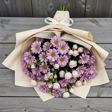 Букет цветов из:  Розы и Хризантемы в Сокольниково