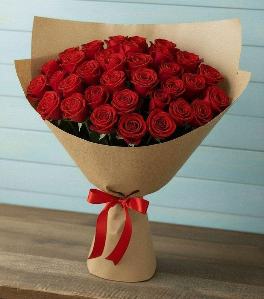 Букет Красные розы Милано в Сокольниково