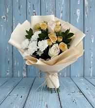 Букет цветов из:  Розы и Хризантемы #REPLACE_PRED# Сокольниково