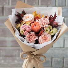 Букет цветов из:  Гвоздики, Хризантемы и Розы в Сокольниково