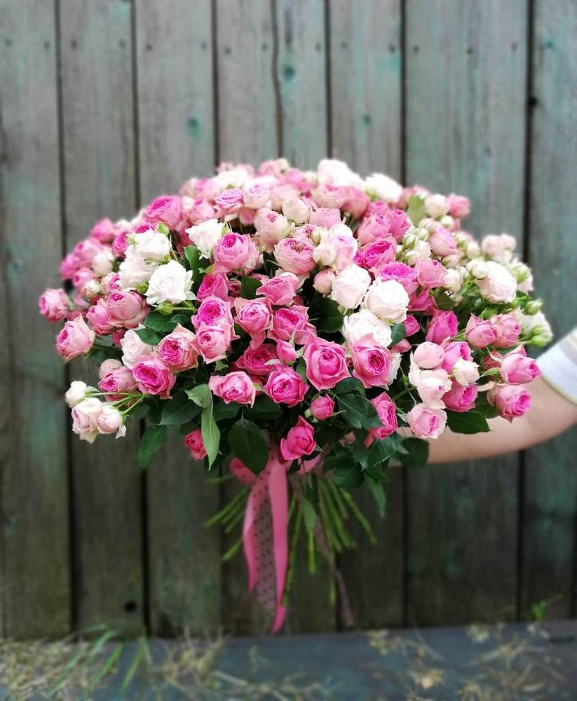 Букет Розовые кустовые розы Натали и Лав Лидия в Сокольниково