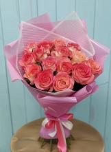 Букет 15 Розовых роз Равель в Сокольниково