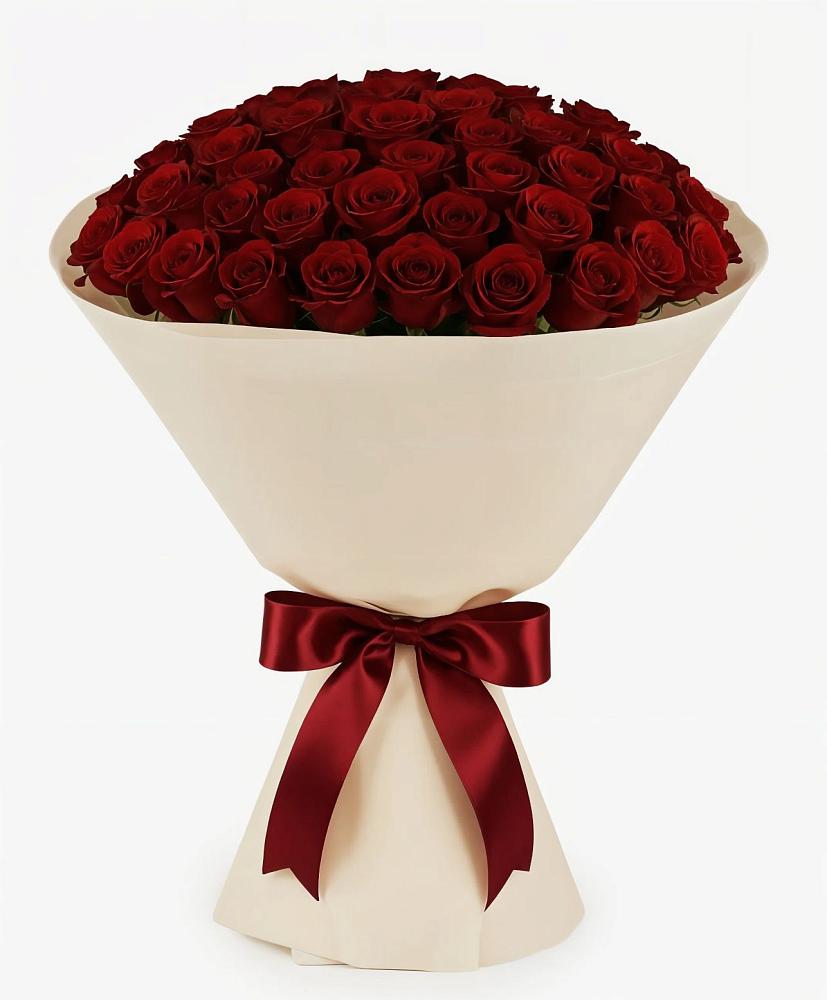 Букет 101 Бордовая роза Блэк Бакарра в Сокольниково